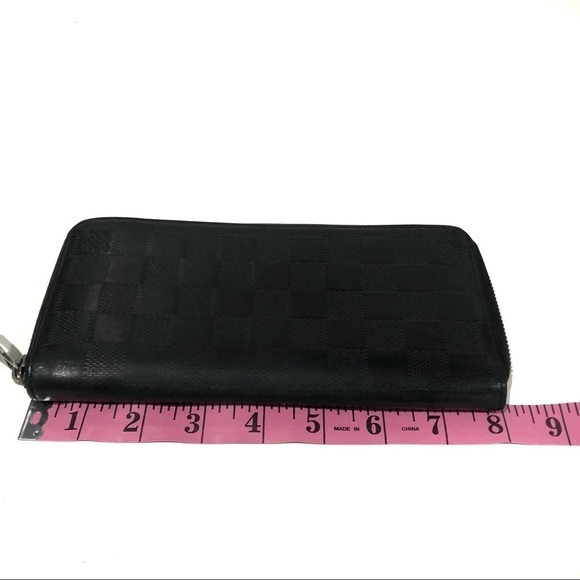 Authentic Louis Vuitton Damier Infini Vertical Leather Zippy Round Long Wallet - Picture 11 of 16